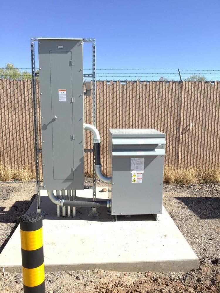 Commercial service equipment installed and terminated